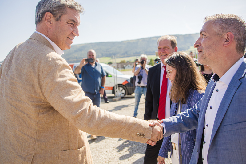 Spatenstich für das neue Zentralklinikum in Lohr mit Ministerpräsident Dr. Markus Söder