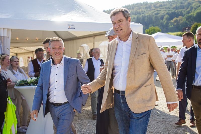 Spatenstich für das neue Zentralklinikum in Lohr mit Ministerpräsident Dr. Markus Söder