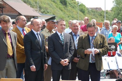 Eröffnung der Staatsstraße Karbach - Birkenfeld mit Staatssekretär Gerhard Eck und Alexander Hoffmann, MdB