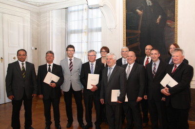 Verleihung der kommunalen Verdienstmedaille an verdiente Kommunalpolitiker aus dem Landkreis Main-Spessart