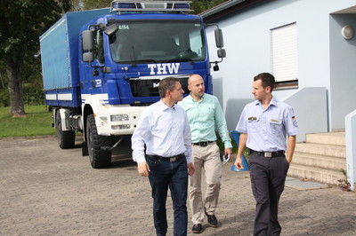 Gemeinsamer Besuch des THW Stützpunkts in Hafenlohr mit Alexander Hoffmann, MdB 