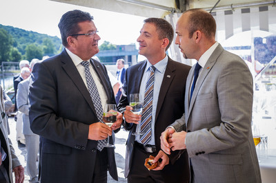 Spatenstich an der Schleuse Rothenfels mit Staatssekretär Franz Josef Pschierer und Alexander Hoffmann, MdB