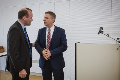 Europapolitischer Austausch mit dem Vorsitzenden der EVP-Fraktion im Europaaparlament Manfred Weber in Himmelstadt