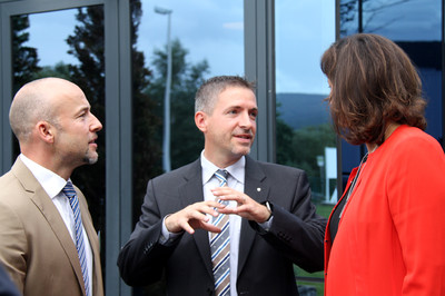 Betriebsbesuch beim Hydraulikzylinderwerk Walter Hunger in Lohr mit Wirtschaftsministerin Ilse Aigner und MdB Alexander Hoffmann