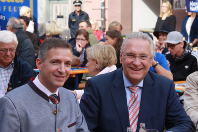Innenminister Joachim Herrmann zu Gast bei einer Wahlkampfveranstaltung in Marktheidenfeld