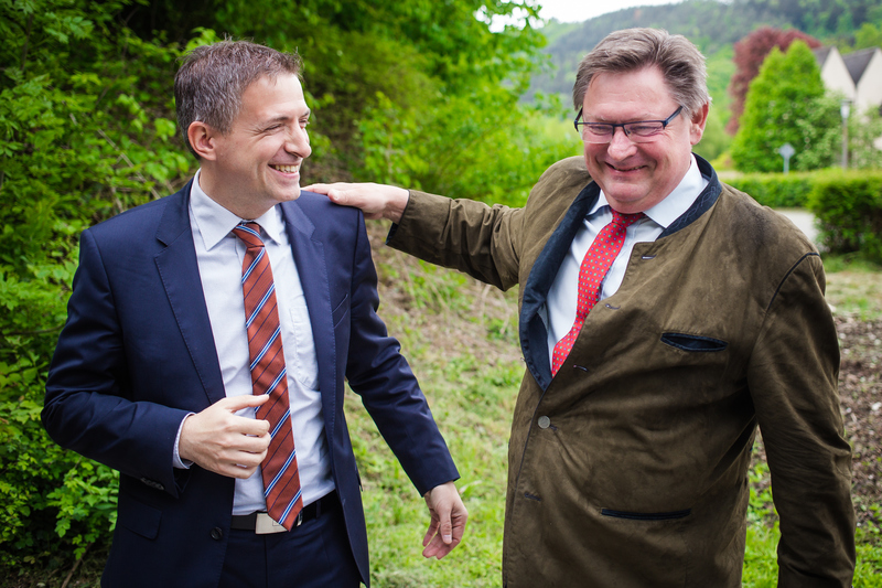 Staatssekretär Gerhard Eck zu Besuch in Neustadt am Main