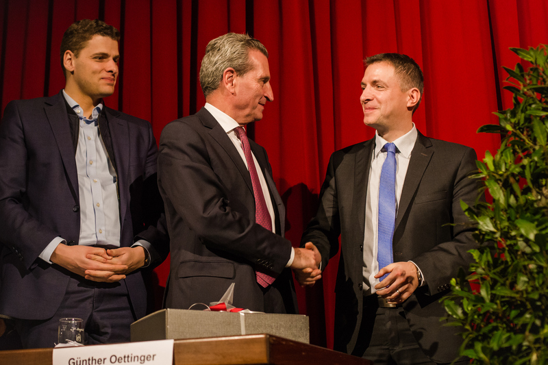 EU-Kommissar Günther Oettinger zu Gast beim Neujahrsempfang des CSU-Kreisverbandes Main-Spessart